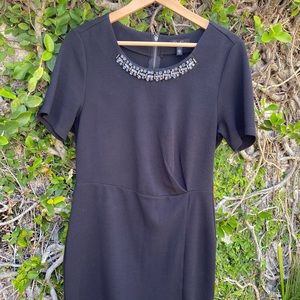 Jessica Simpson Casual Black Dress Crew Neckline